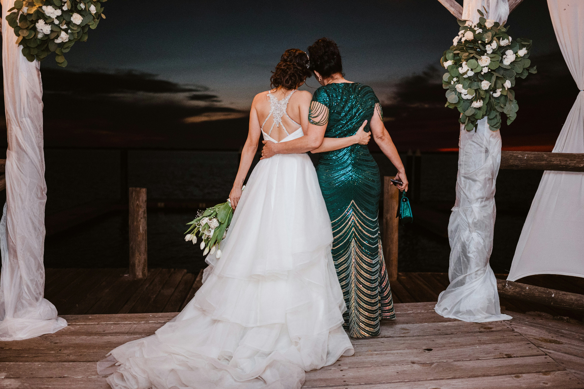 Mother of the bride delivering a heartfelt toast at the wedding