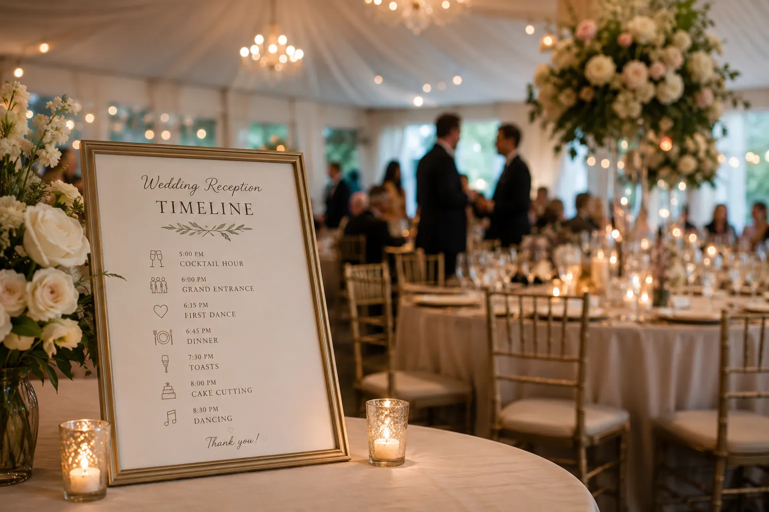 Wedding Reception Timeline: Order of Events & Schedule