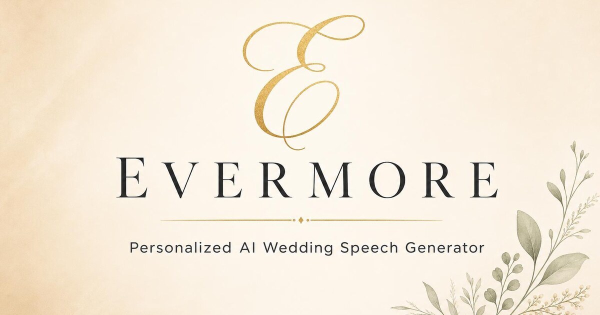 Personalized AI Wedding Speech Generator screenshot